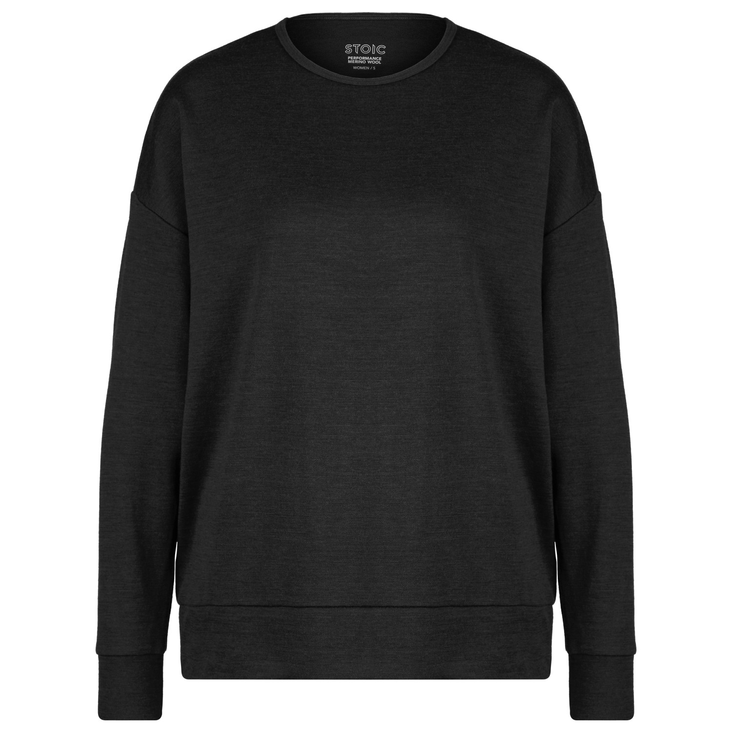 

Свитер из мериноса Stoic Women's Merino260 MMXX Göteborg Crew, цвет Black Melange