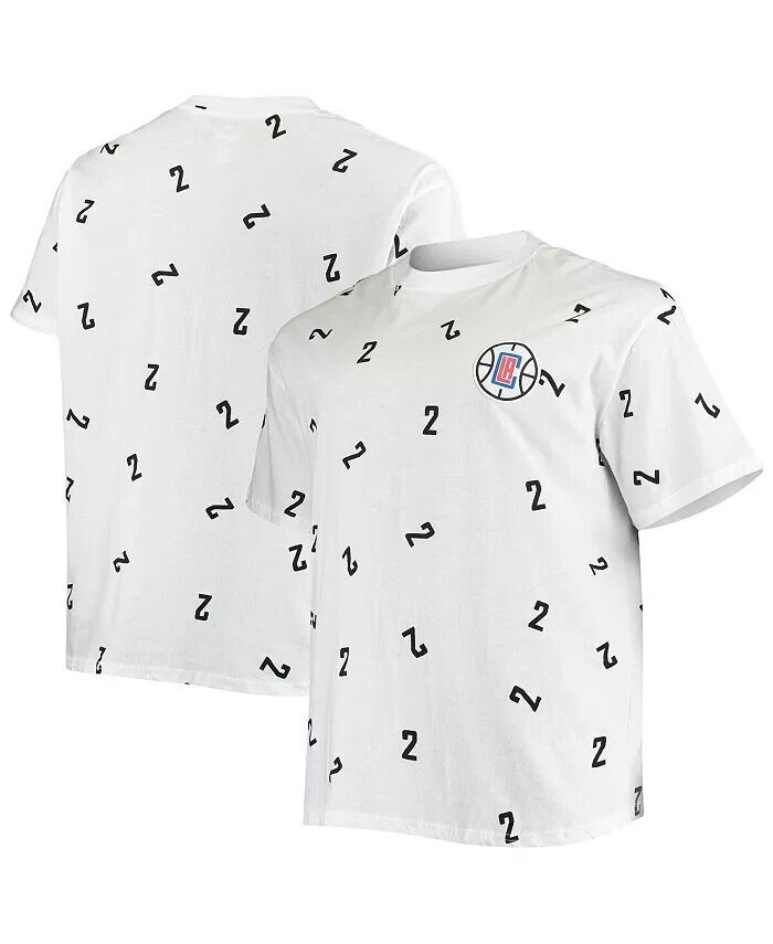 

Мужская белая футболка Kawhi Leonard LA Clippers Big and Tall с именем и номером Fanatics