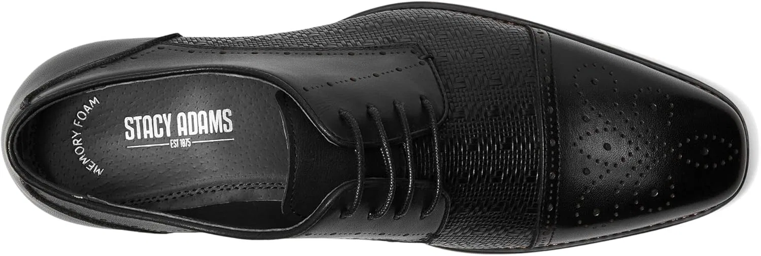 Оксфорды Stacy Adams Herren Silsbury Cap Toe Lace Up, Black — фото 2