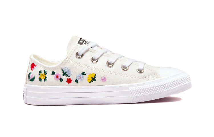 Кеды Converse Chuck Taylor All Star Low PS 'Floral Embroidery', белый — фото 2