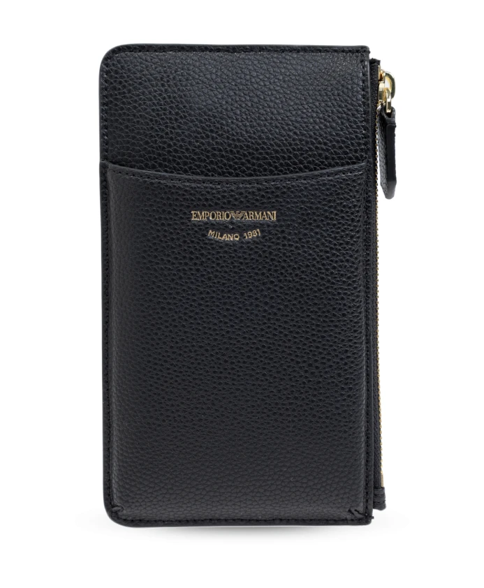 

Кошелек с логотипом Emporio Armani, черный