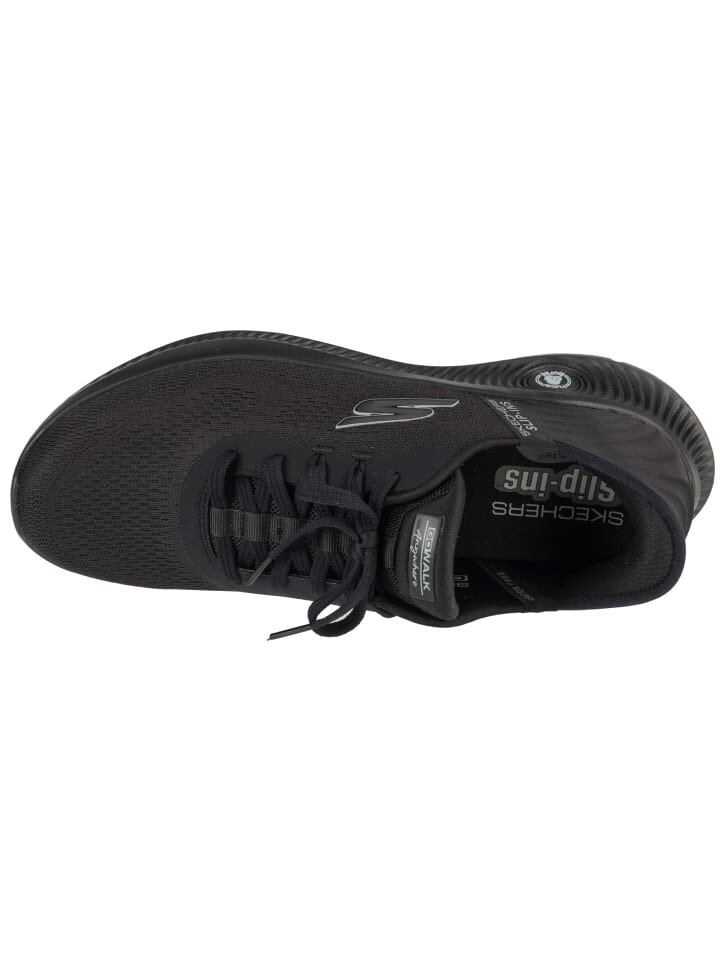 Низкие кроссовки Skechers Slip Ins Go Walk Anywhere Worldwide, черный — фото 3