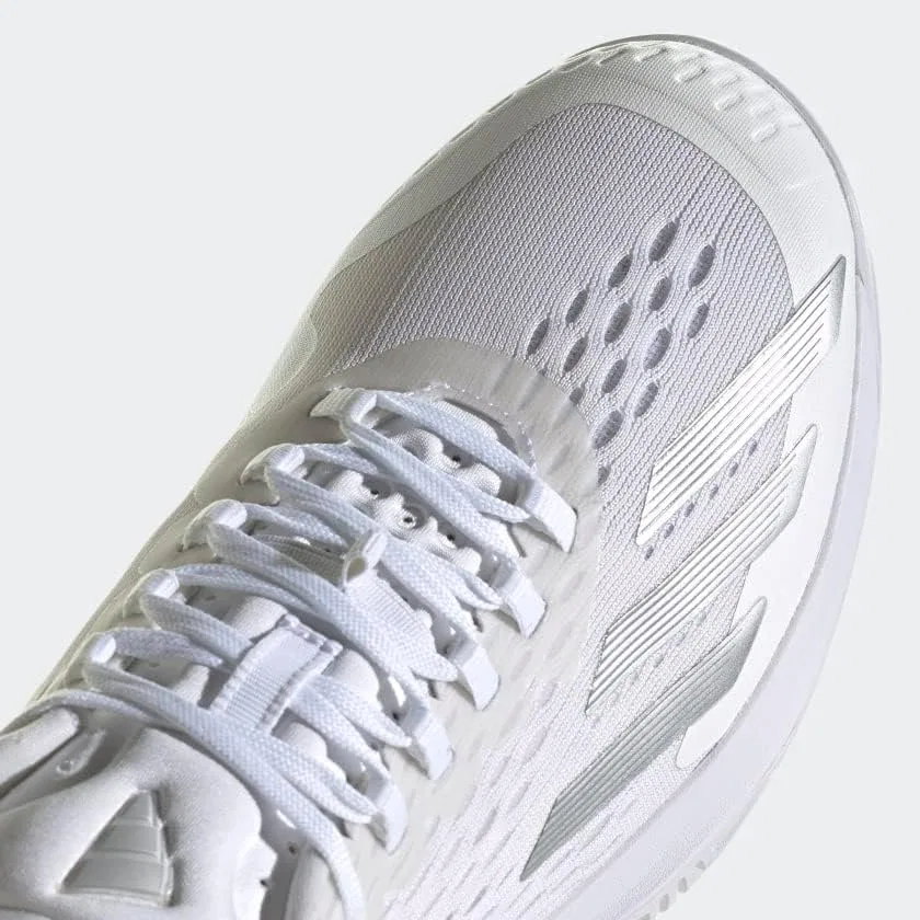 Кроссовки теннисные Adidas Adizero Cybersonic, белый/Silver Metallic/Grey — фото 3