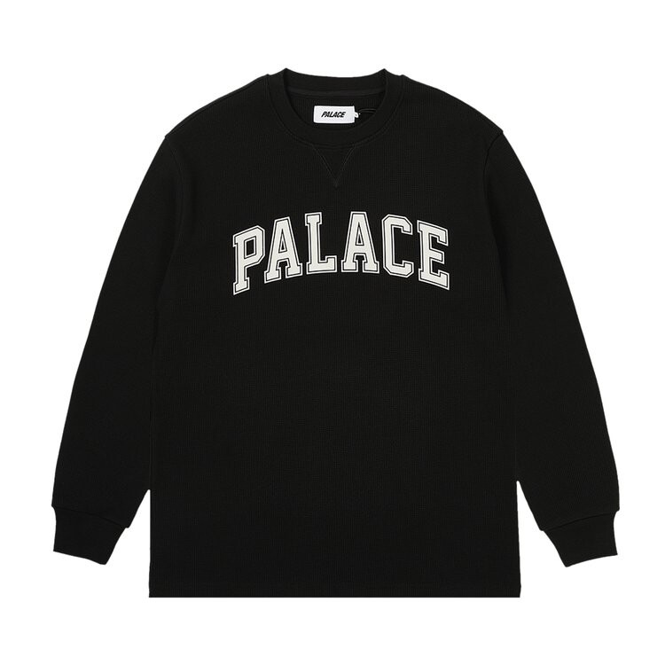 

Лонгслив Palace Waffle Long-Sleeve, черный