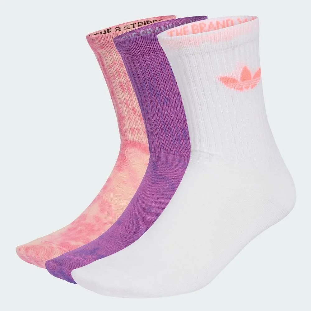 Носки с принтом тай-дай, комплект из 3 пар Adidas, pink — фото 2