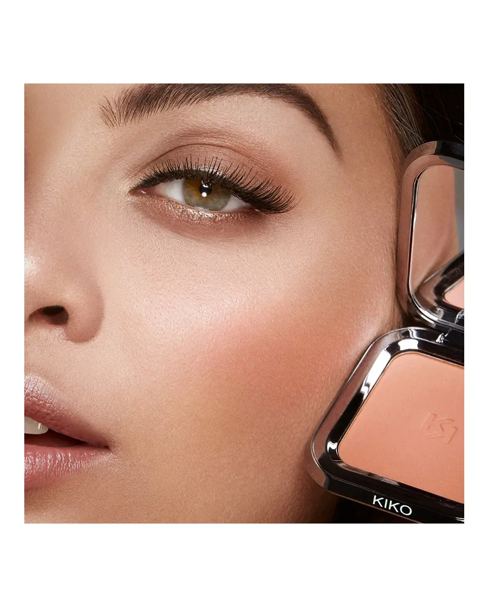 Румяна в порошке с регулируемым эффектом долгого действия Unlimited Blush Kiko Milano, 07 Perfect Beige — фото 3