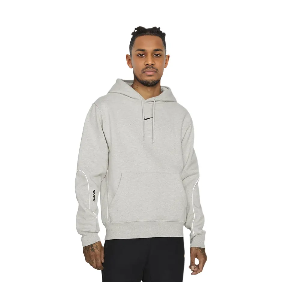 X Drake NOCTA Cardinal Stock Hoodie Азиатские размеры Nike, серый — фото 3