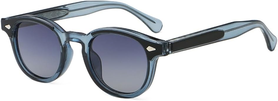 

круглые солнцезащитные очки для мужчин, коричневые, зеленые, унисекс, ретро, ​​солнцезащитные очки для женщин, мужские, с защитой от УФ-излучения UV400, ацетатные, женские аксессуары WNCKSQ, Grey Blue