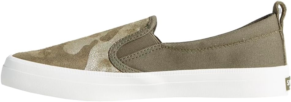 Женские туфли Sperry Crest с двойной эластичной вставкой, оливковый — фото 4