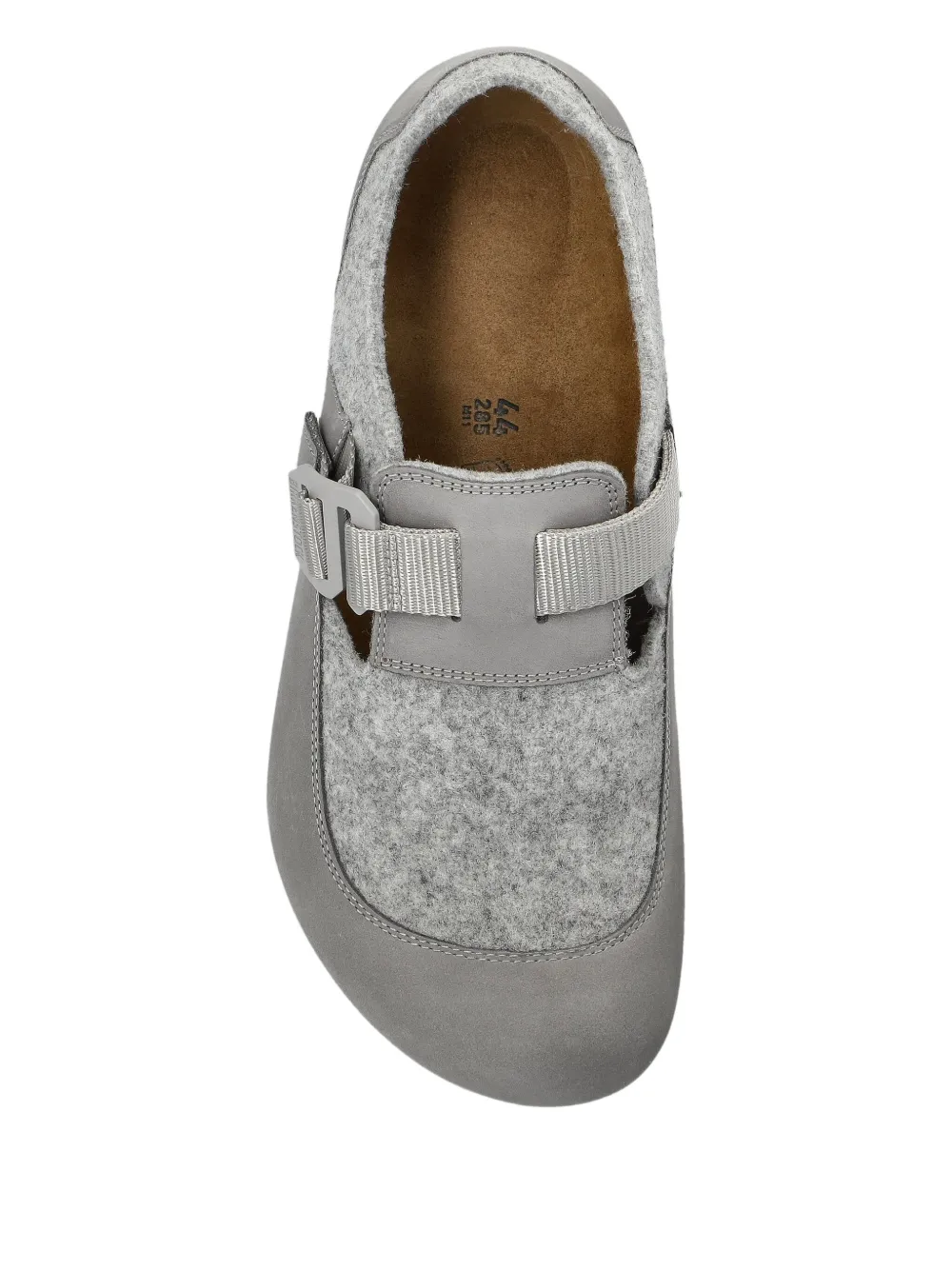 Лоферы London Nova из фетра с ремешком и пряжкой BIRKENSTOCK, серый — фото 3