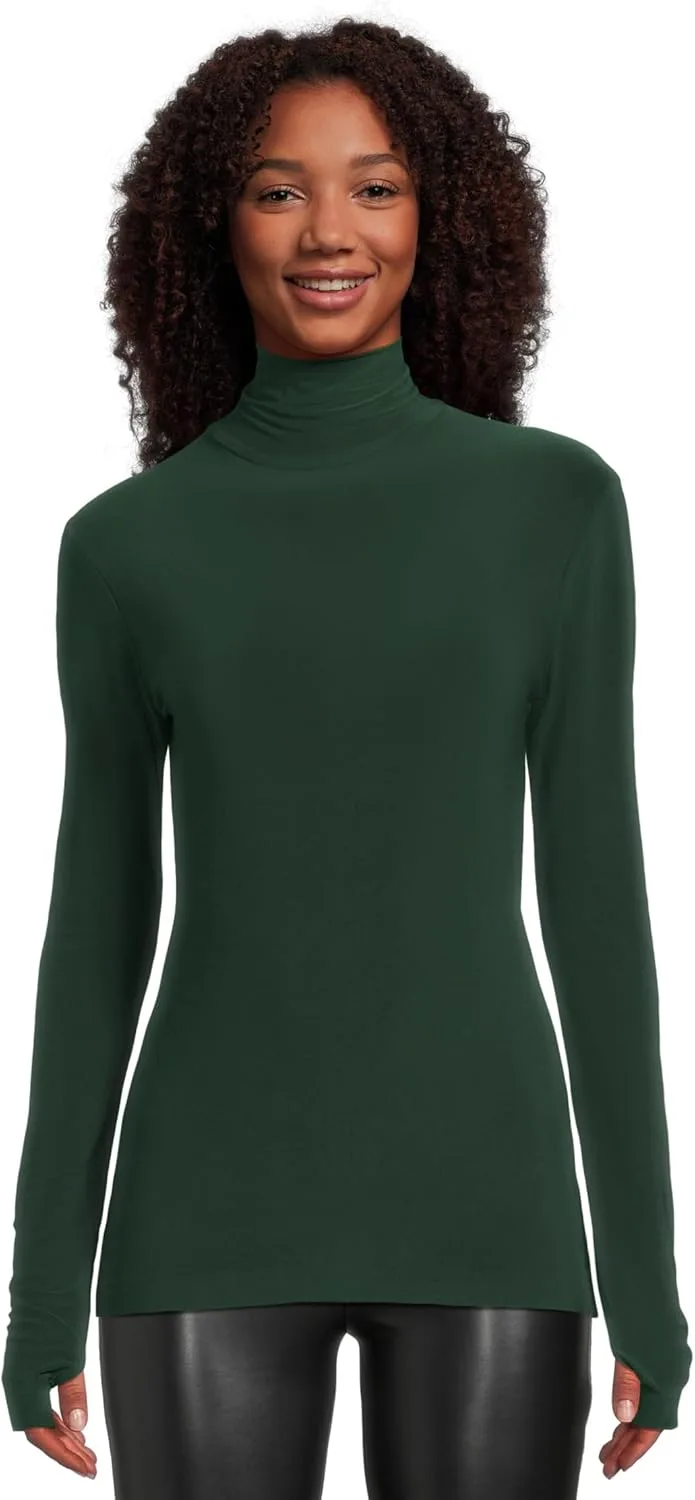 

Norma Kamali Женская водолазка с длинным рукавом Slim Fit