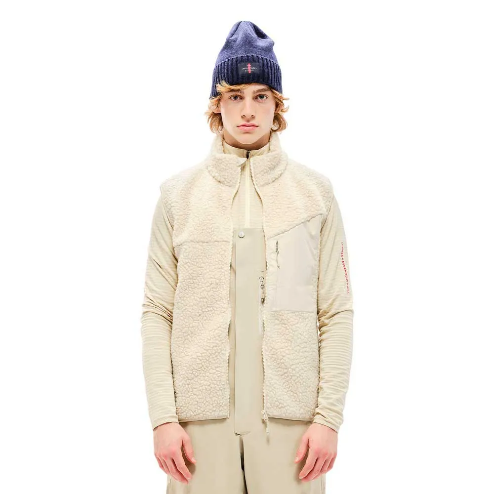 

Жилет The Mountain Studio Soft wool pile, бежевый