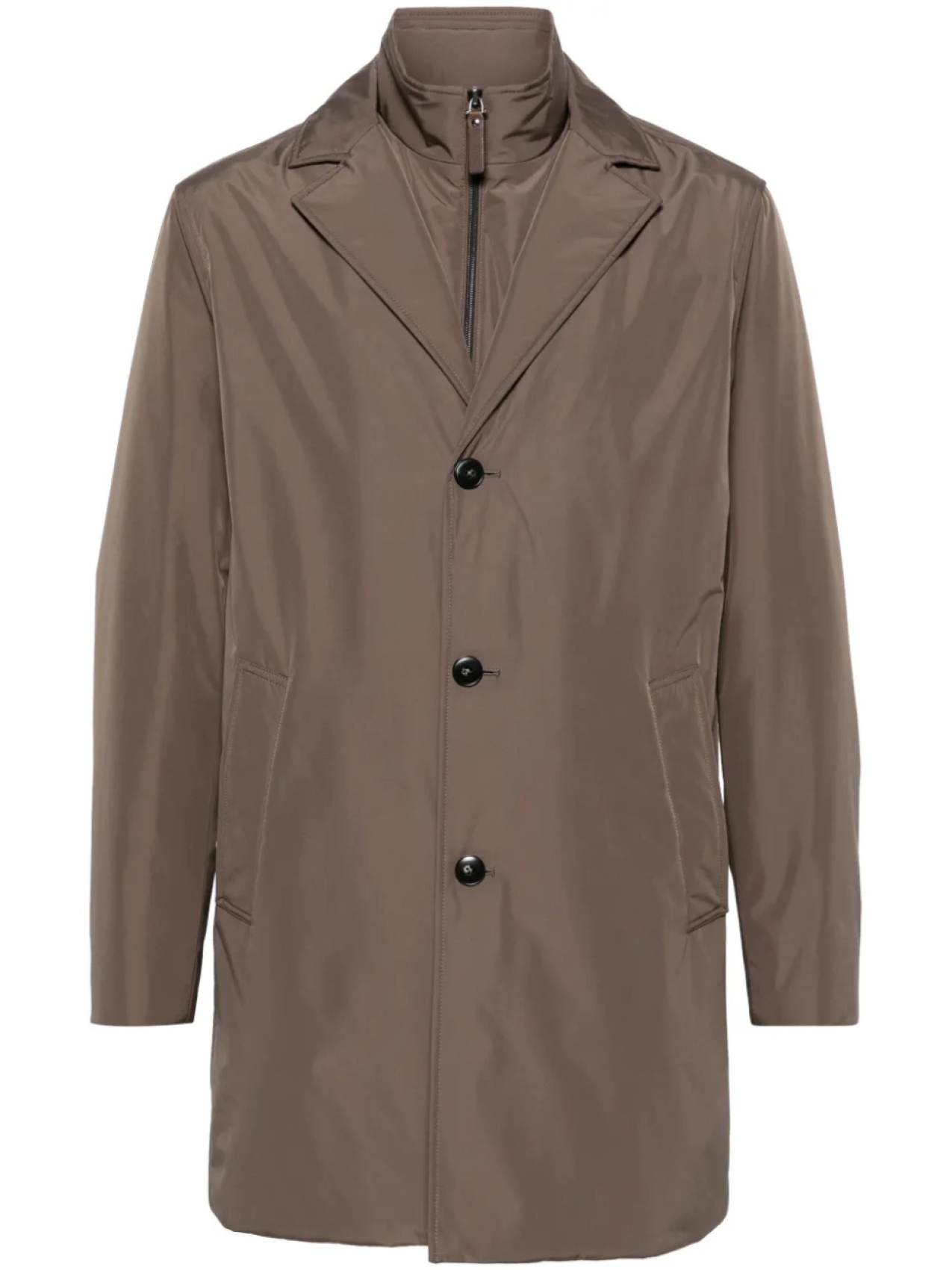 

Canali многослойное пальто, коричневый