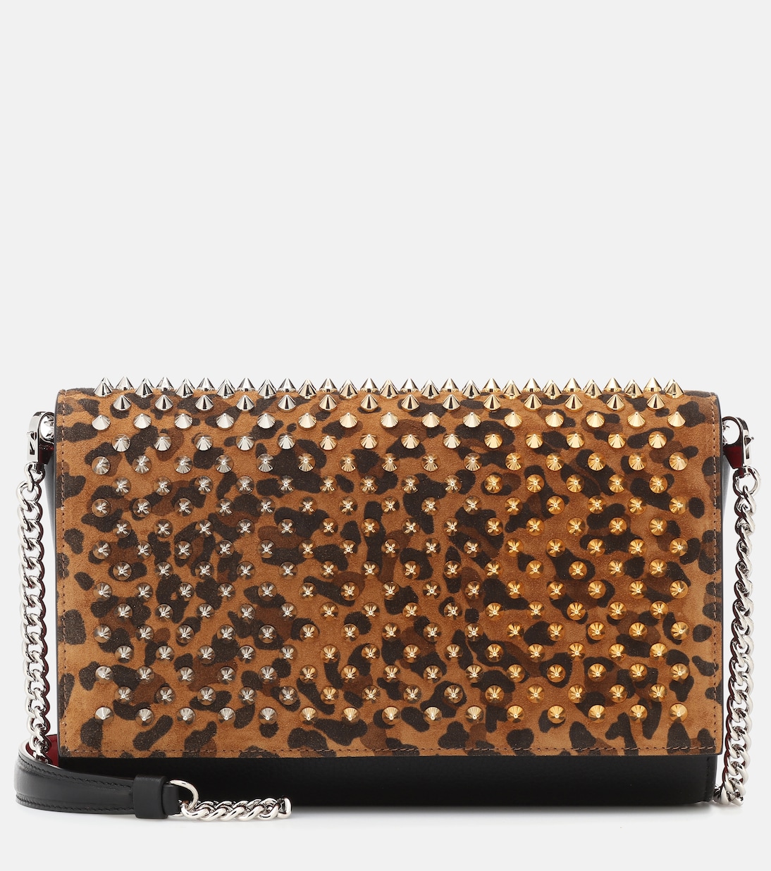 

Сумка через плечо Paloma с декоративными элементами Christian Louboutin, Caramel/Black/Mix Metal