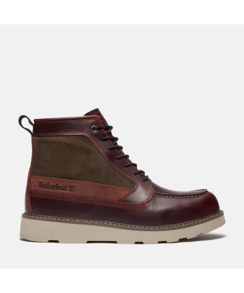 Ботинки водонепроницаемые Timberland Britton Mills мужские на шнуровке, цвет бордовый