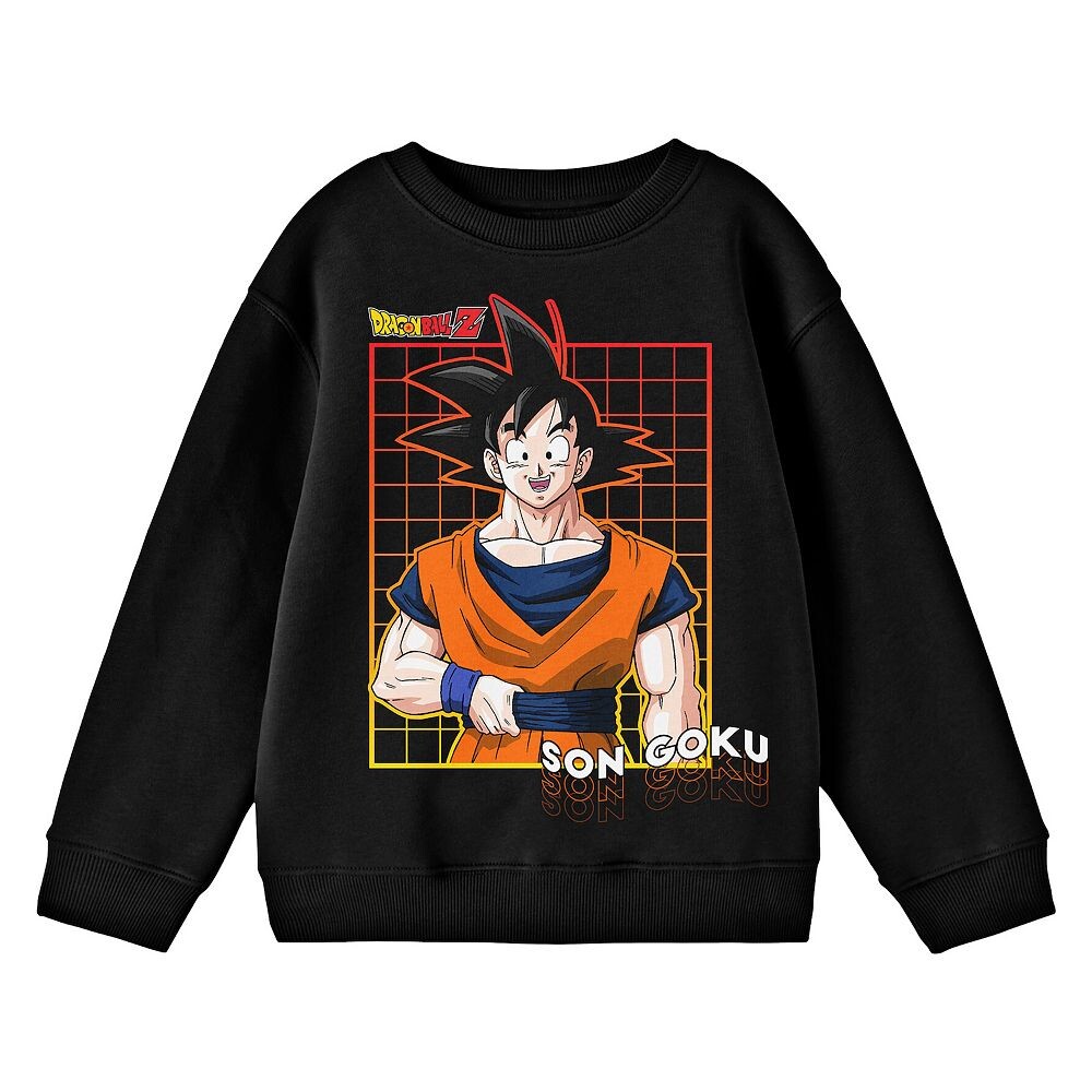 

Футболка с длинными рукавами и рисунком Dragonball Z Goku для мальчиков 8–20 лет Licensed Character, черный