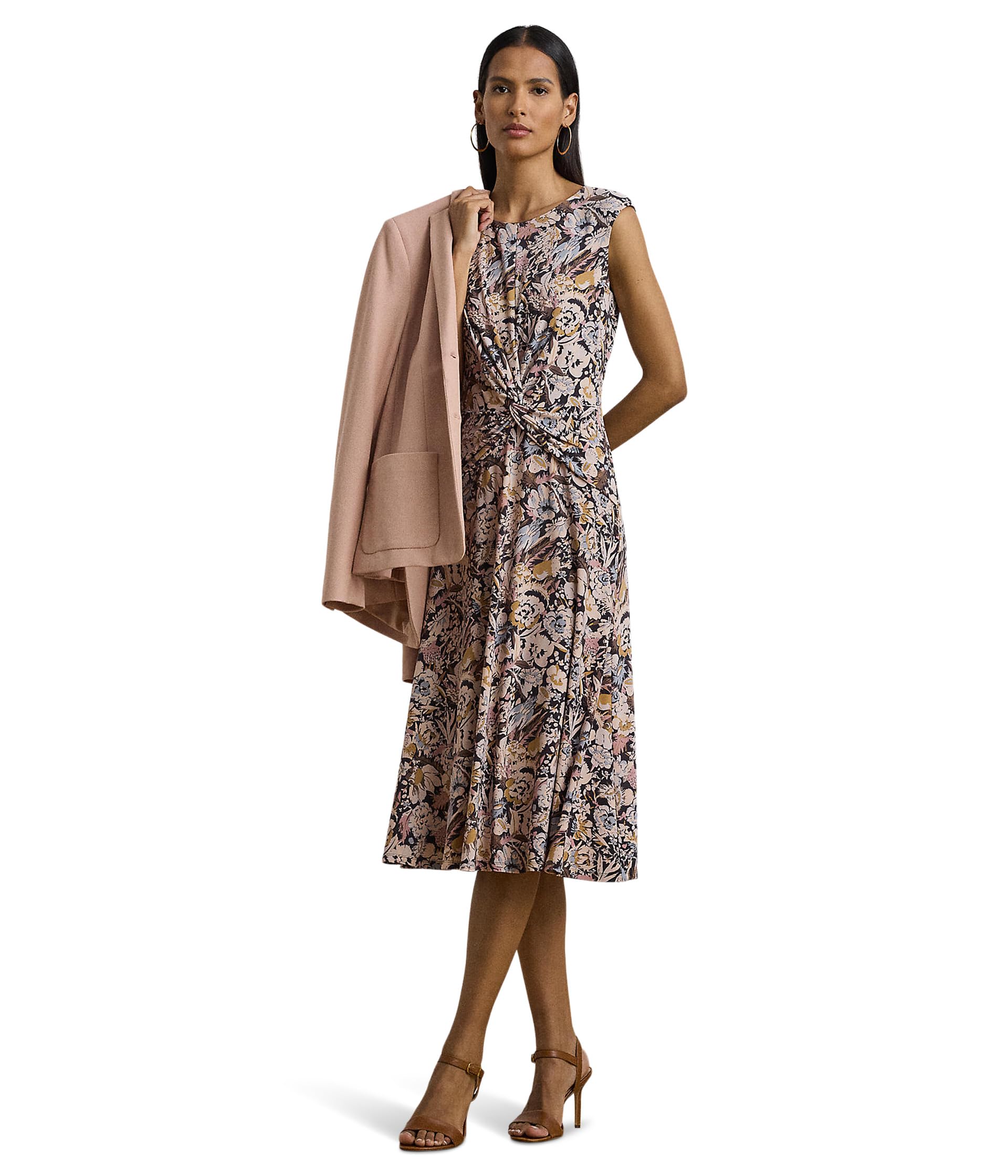 

Платье Lauren Ralph Lauren Tessanne-Short, цвет Brown Multi
