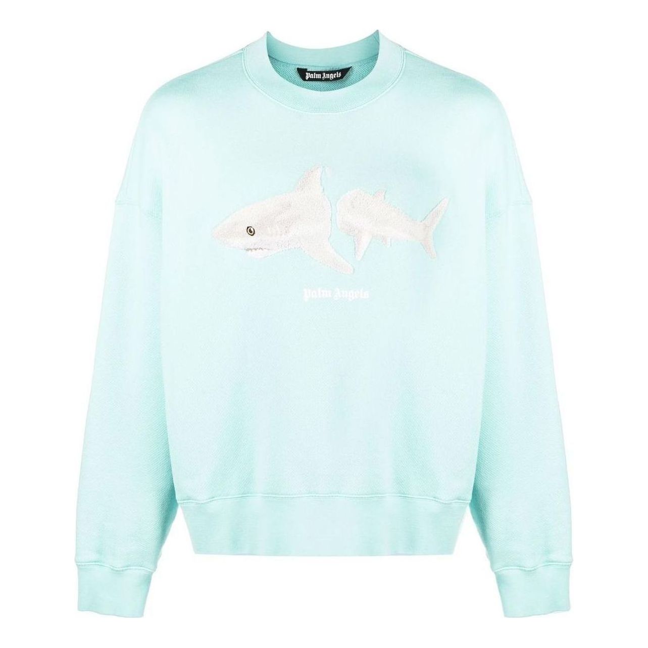 

Свитер Palm Angels Split Shark Crew Sweater 'Blue White'
