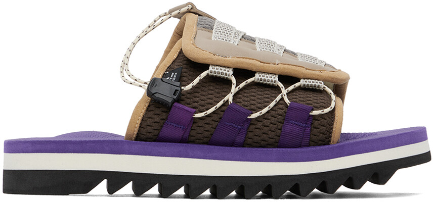 

Коричнево-фиолетовые сандалии Suicoke DAO-2ab