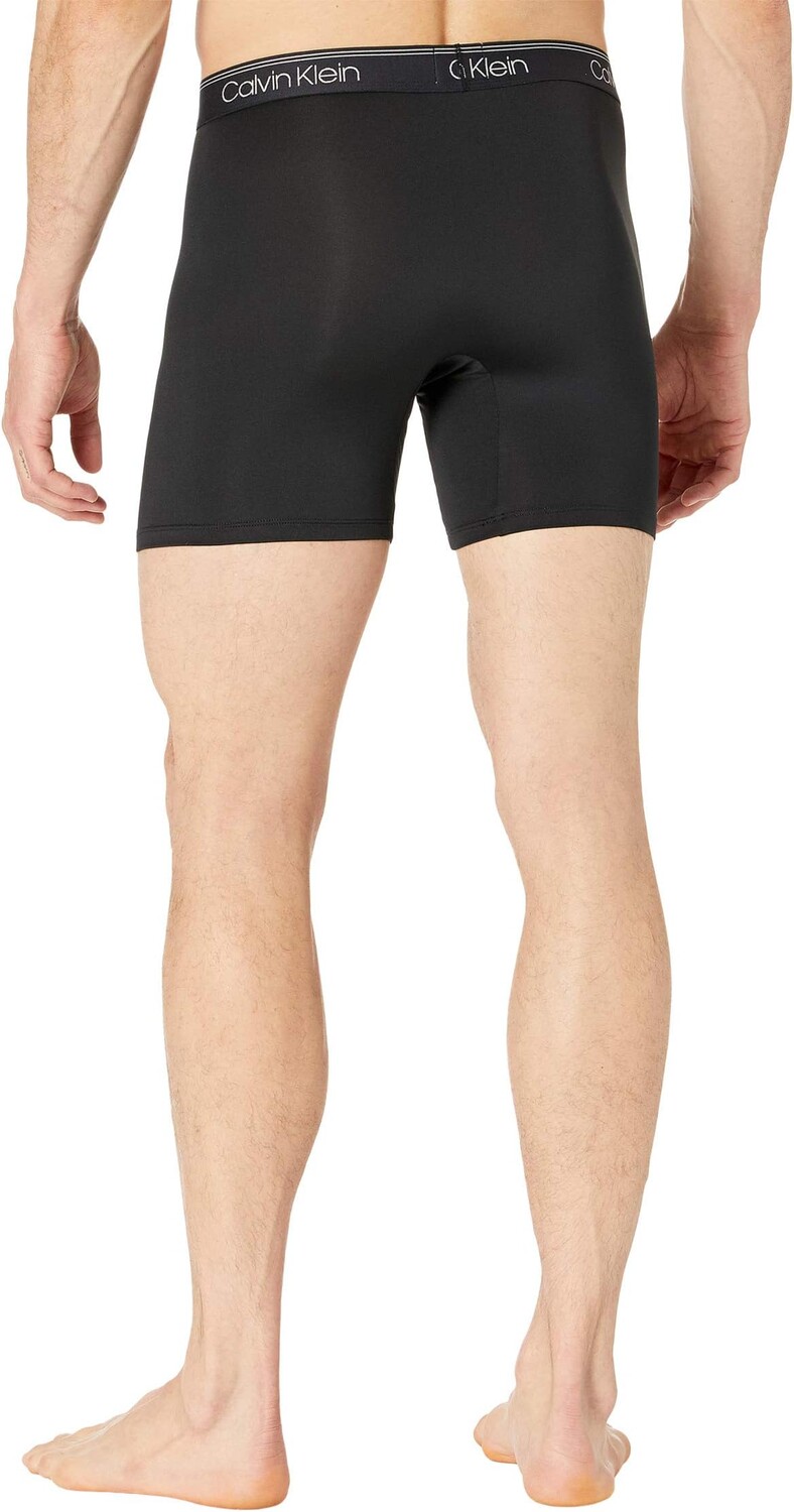 Комплект трусов-боксеров из микроэластичной ткани, 3 шт. Calvin Klein Underwear, черный — фото 2