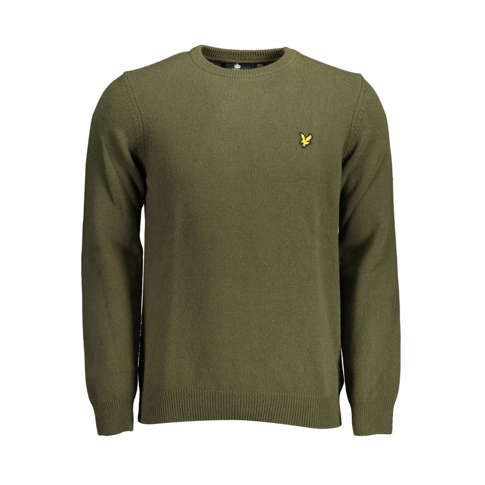 

Зеленый шерстяной мужской свитер Lyle & Scott