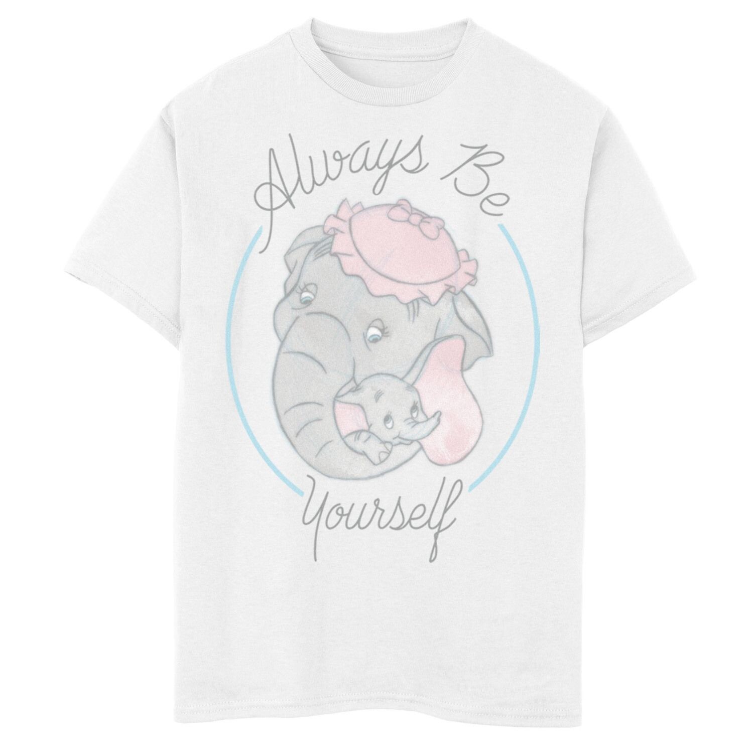 

Футболка с портретом Disney's Dumbo Boys 8-20 And Mom Always Be Yourself Disney