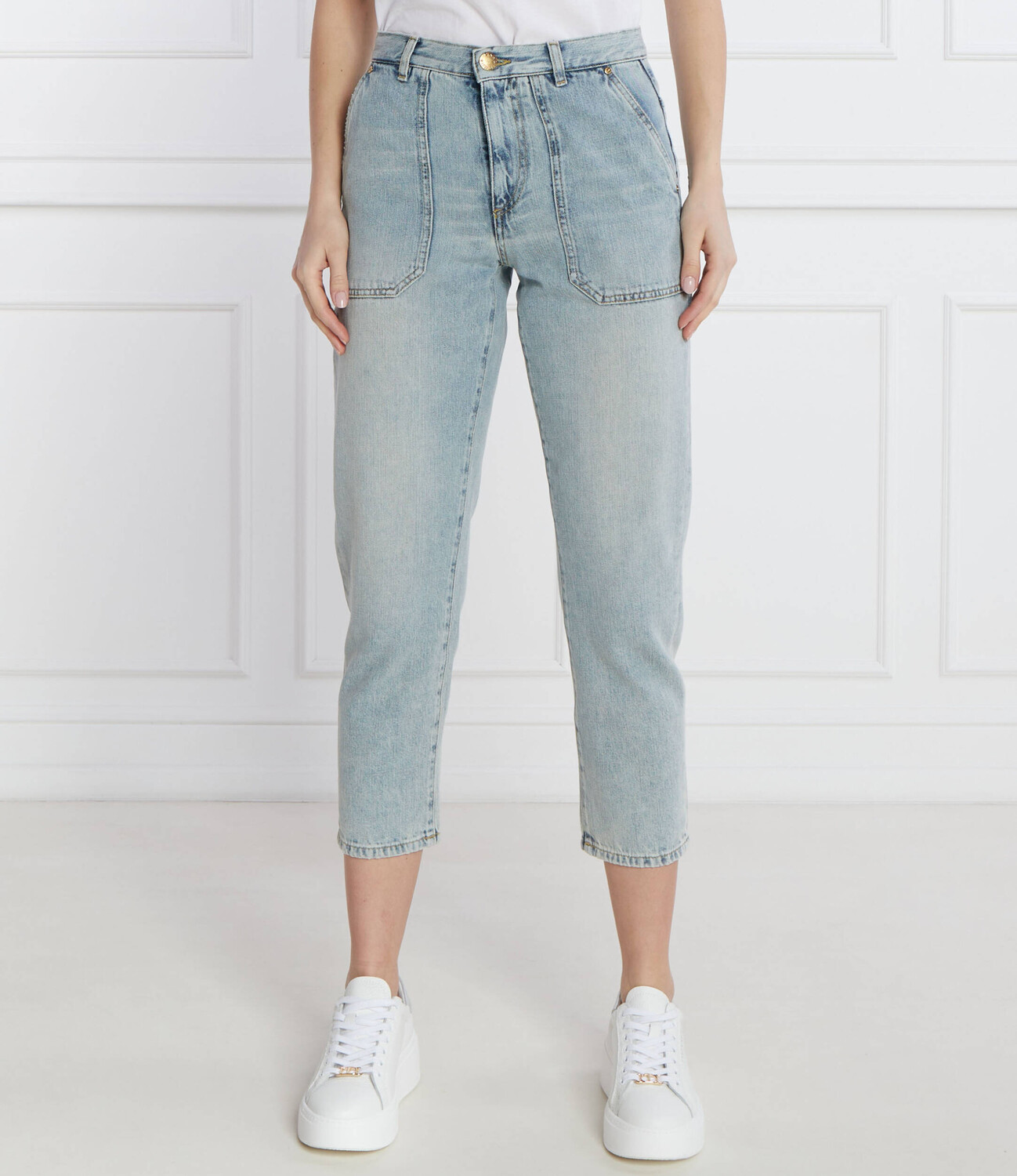 

Джинсы Pinko CLOE Boyfriend fit, небесно-голубой