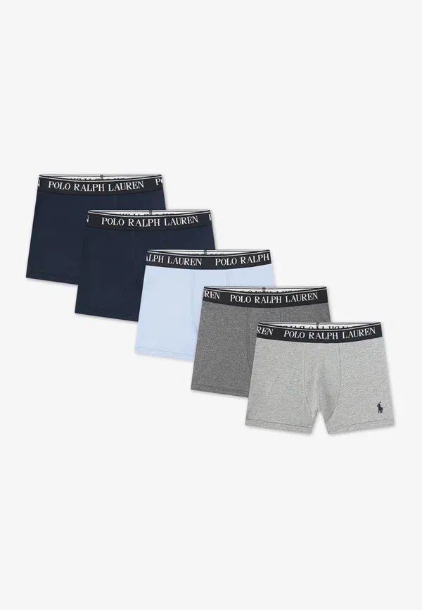 Трусы 5 шт Polo Ralph Lauren, офисный синий/бежевый/голубой