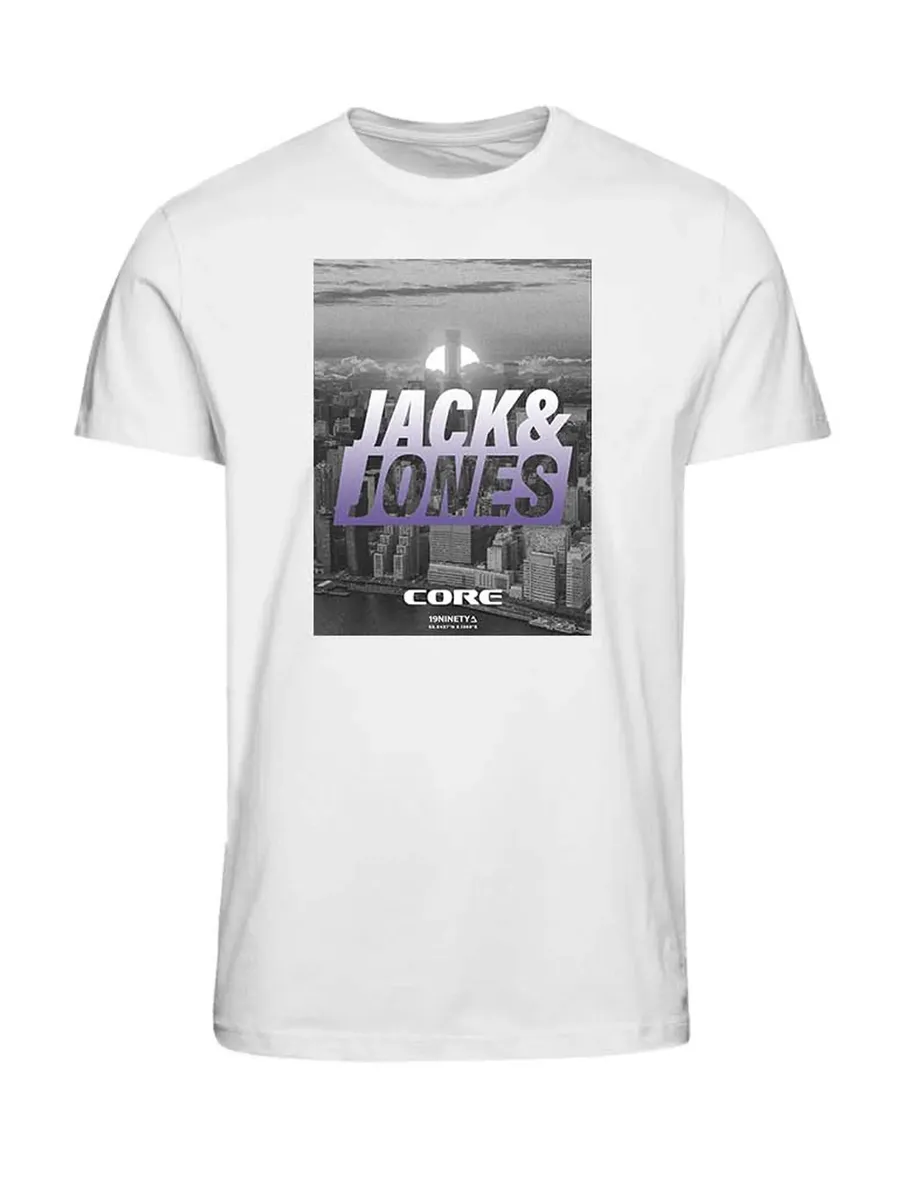 

Футболка Jack & Jones "JCOPHOTO TEE SS CREW NECK FST", белый