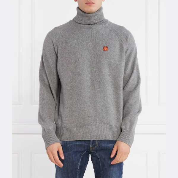 Шерстяной свитер обычного кроя Kenzo, серый
