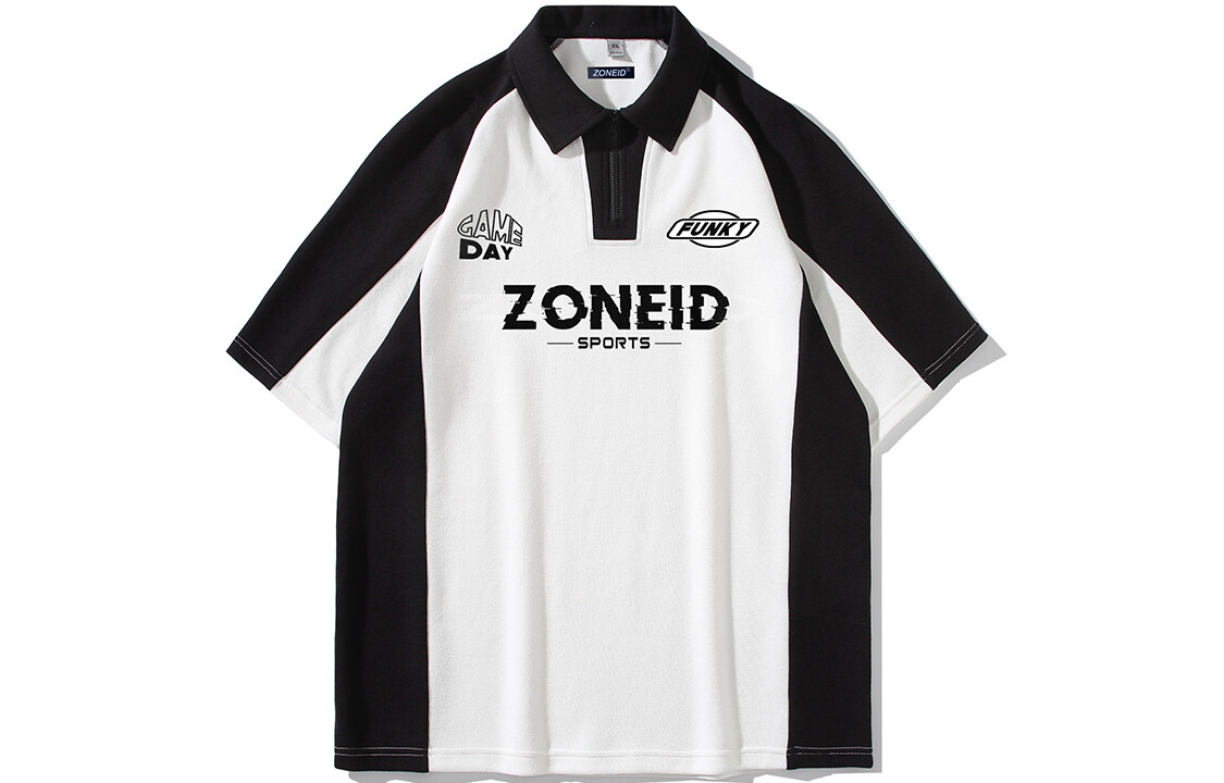 

ZONEiD Рубашка поло унисекс, Черный воротник