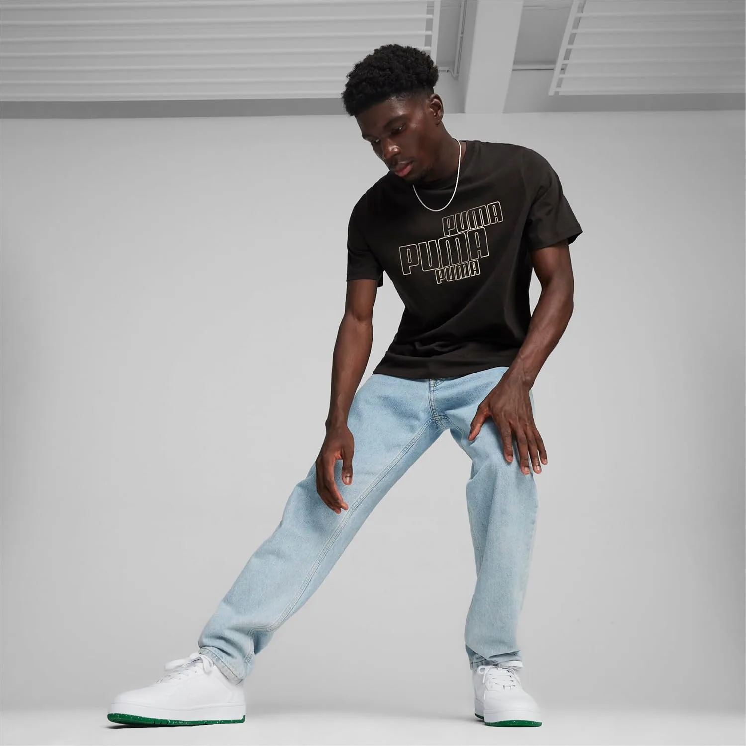 Кроссовки RBD Game Low Track Shoe Puma, белый/зеленый — фото 3