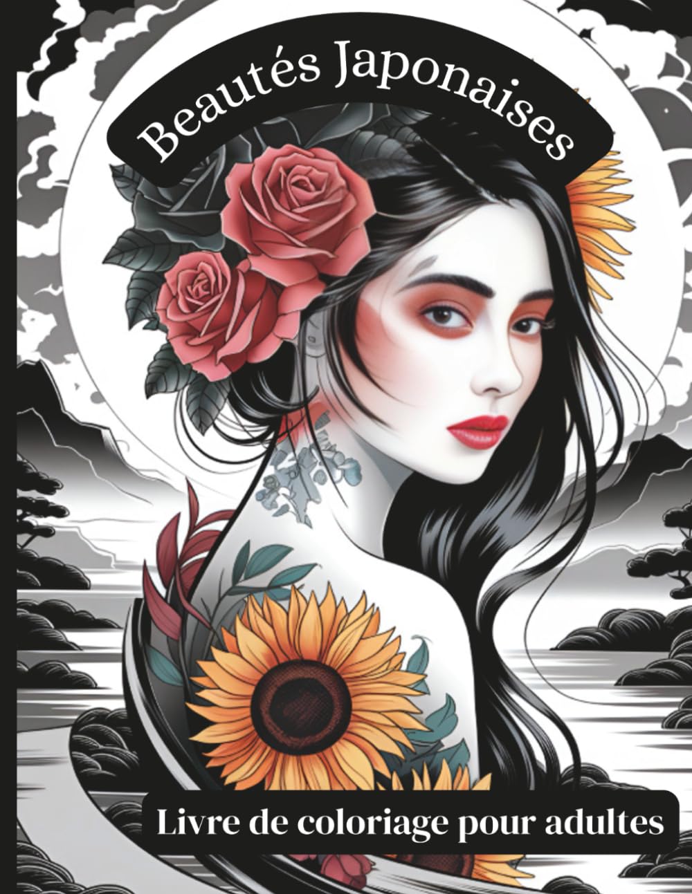 

Beautés Japonaises - Livre de coloriage pour adultes: 50 portraits élégants et scènes de femmes japonaises en kimonos traditionnels - pour colorier, se détendre et admirer la culture (French Edition) (Independently published)
