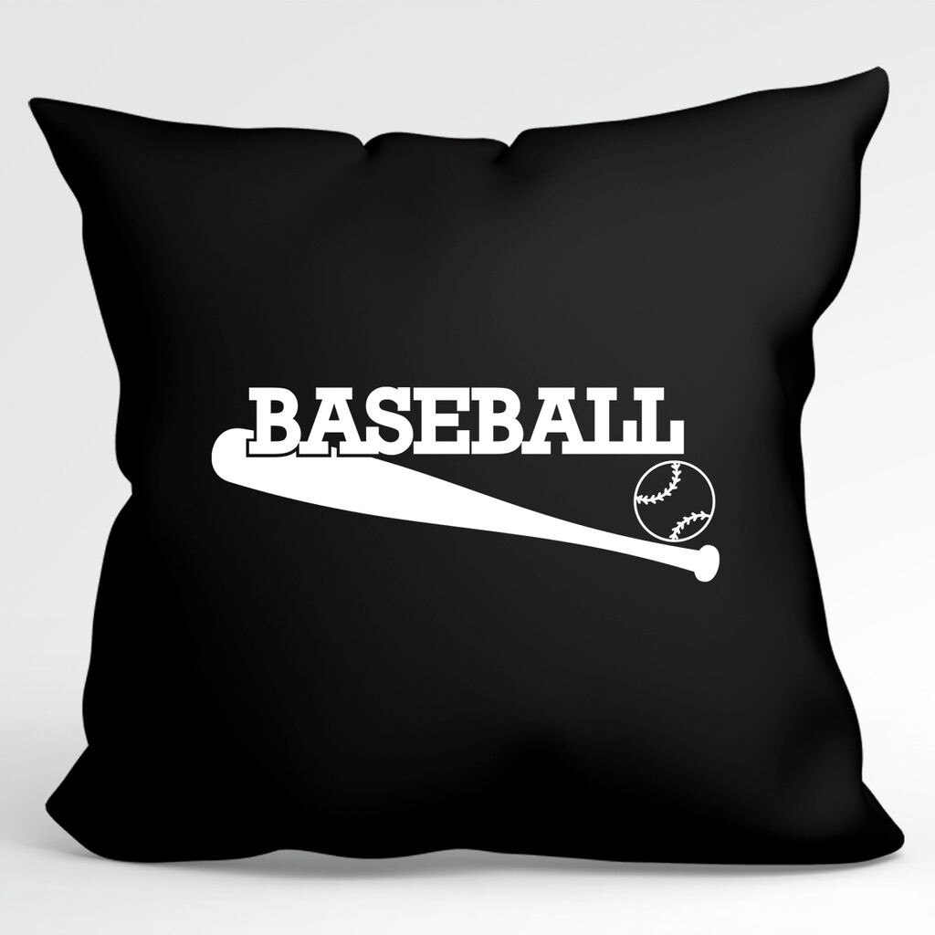 

Подушка Huuraa Baseball Декоративная подушка для бейсбольной биты с наполнителем, размер 40 x 40 см, черная с мотивом для всех любителей бейсбола. Идея подарка для друзей и семьи Hellweg Druckerei