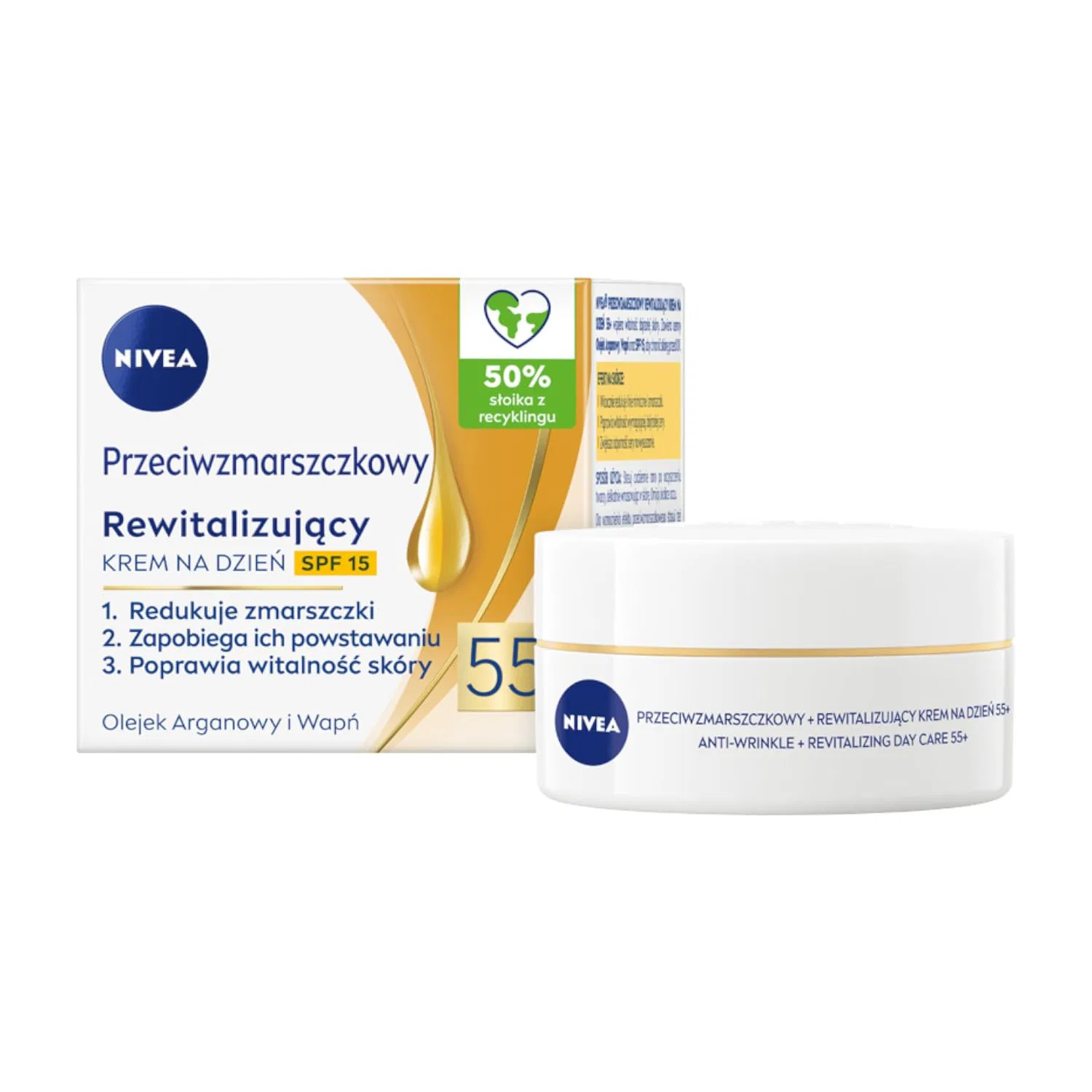 Набор Nivea — Дневного и ночного кремов «Anti-Wrinkle + Revitalizing» (55+) от , 50 мл — фото 2