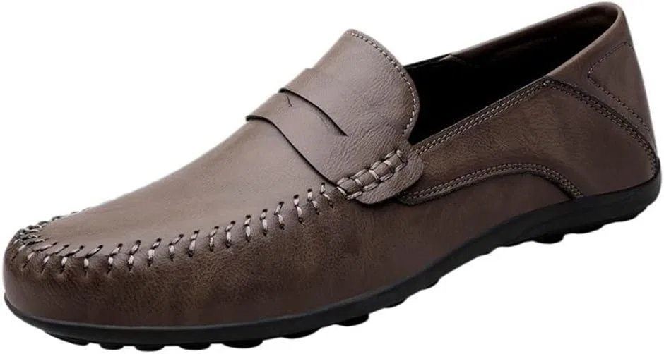 Лоферы кожаные на каблуке, Brown DHFIRUFSHLO