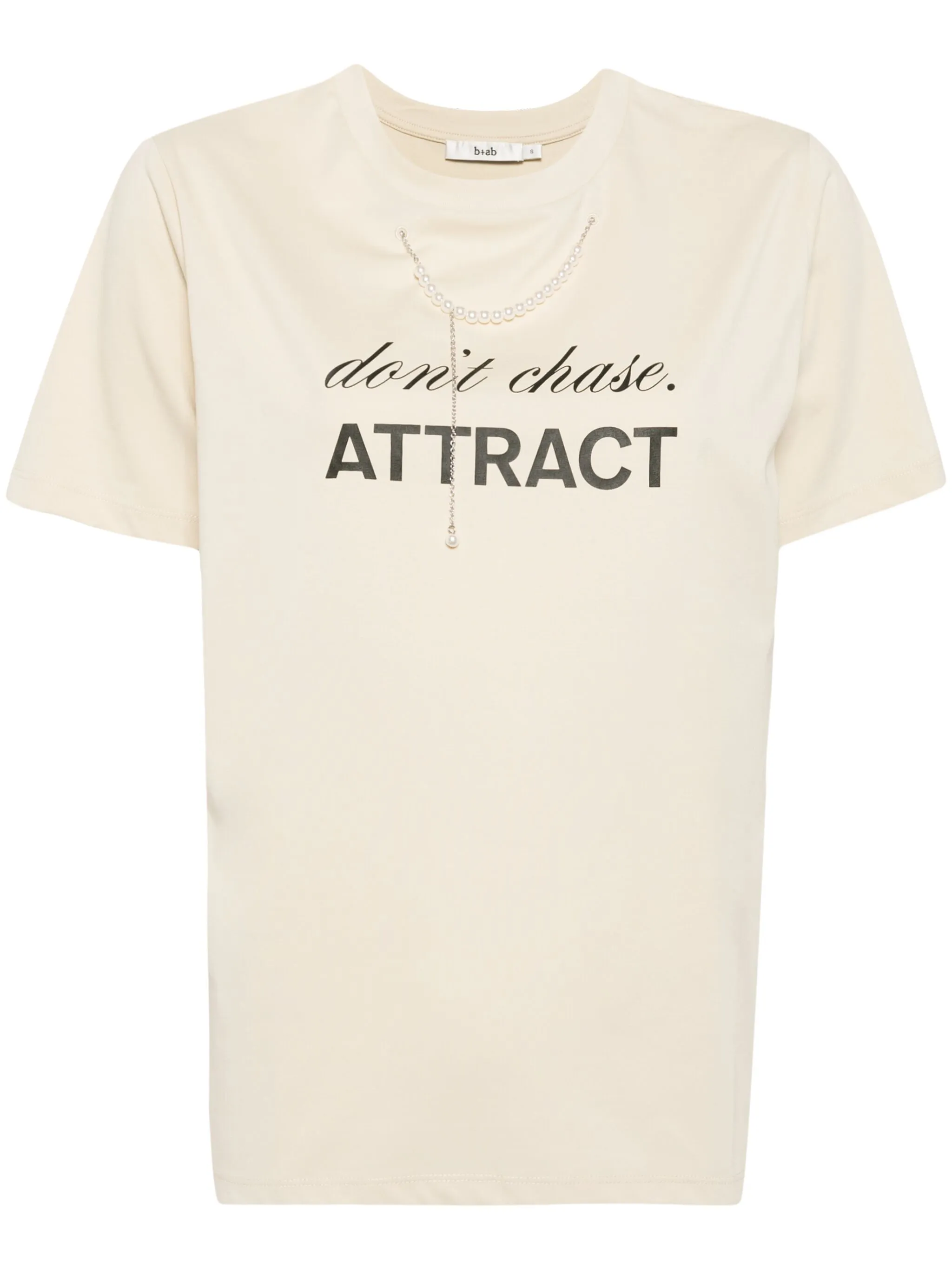 

Футболка с искусственным жемчугом B+Ab, нейтральный