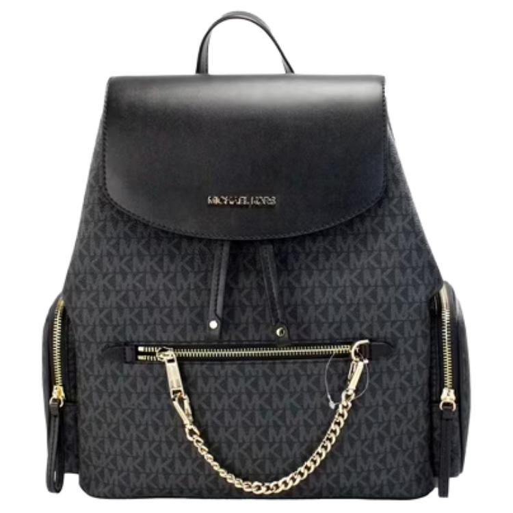 

MICHAEL KORS Jet Set PVC поливинилхлорид с кожаной спинкой рюкзак большой женский black, Черный, MICHAEL KORS Jet Set PVC поливинилхлорид с кожаной спинкой рюкзак большой женский black