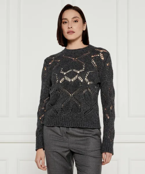 

Шерстяной свитер Regular fit Weekend Maxmara, серый