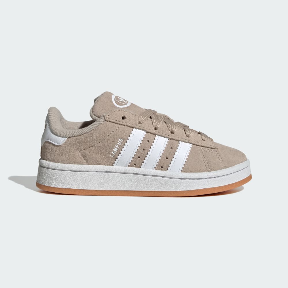 

Кроссовки Adidas Campus 00s Elastic Laces Shoes Kids, цвет Wonder Beige/Cloud White/Gum
