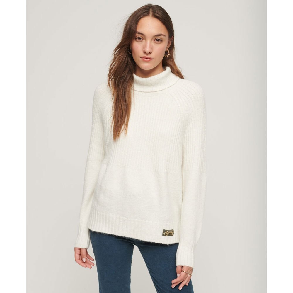 

Свитер Superdry Essential Rib Crew Neck, бежевый