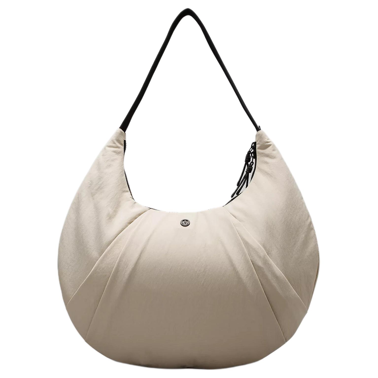 

Тканевая сумка-круассан наплечная сумка через плечо обычная женская Mojave Tan & Black Lululemon