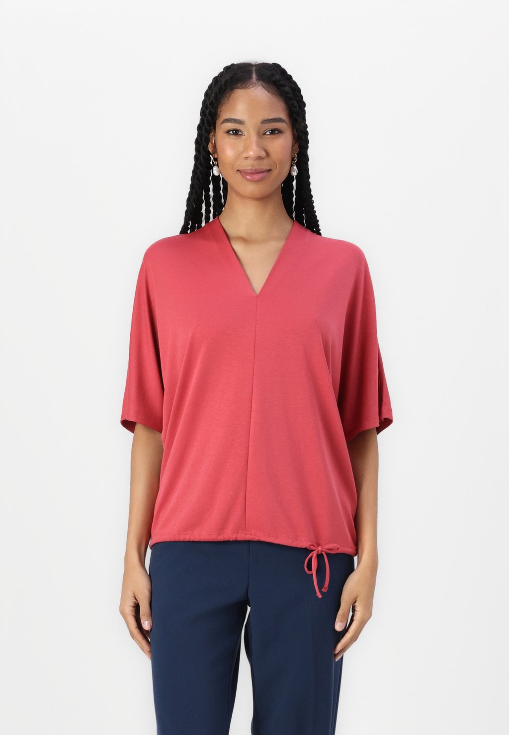 

Базовая футболка V NECK TOM TAILOR, светло-красный