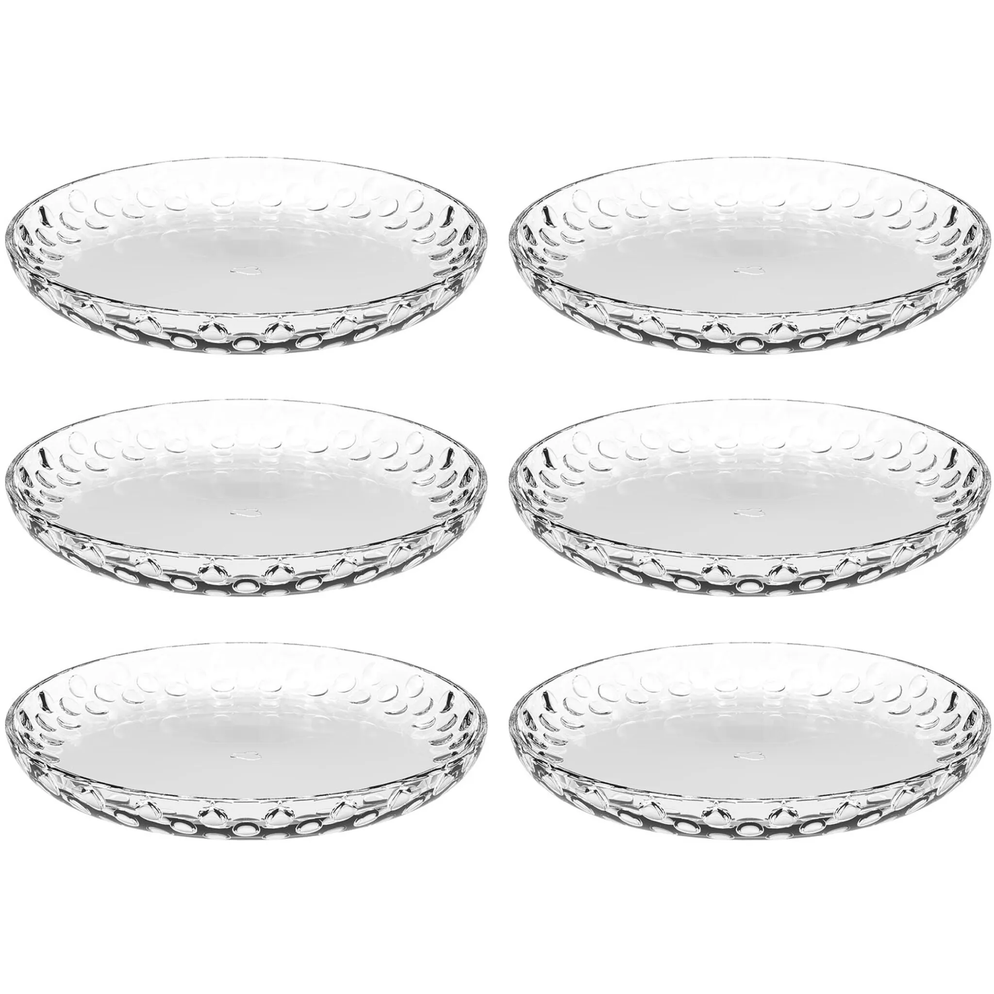 

Десертные тарелки LEONARDO «Cucina Optic», (набор, 6 шт.), стекло, Ø 18 см, цвет klar