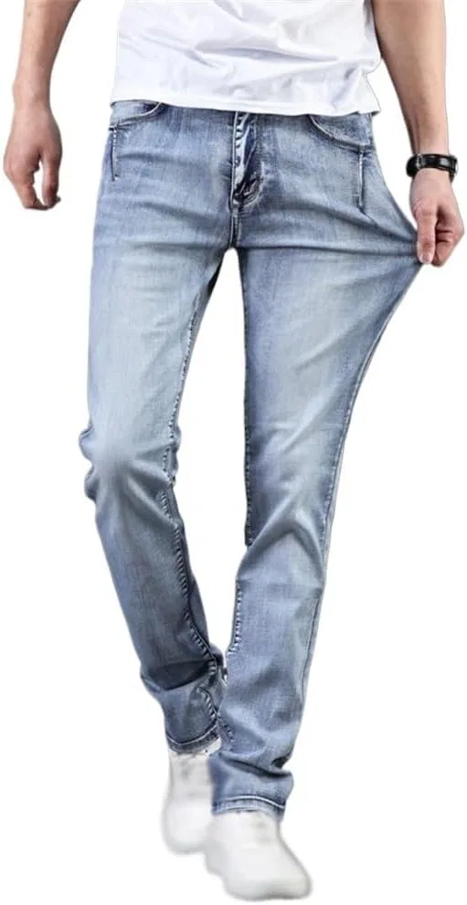 Джинсы Slim Washed, Сине-серый
