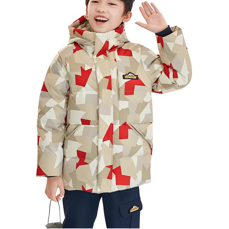Skechers Пуховик Irregular Shape Camouflage Red Gemstone детский — фото 4