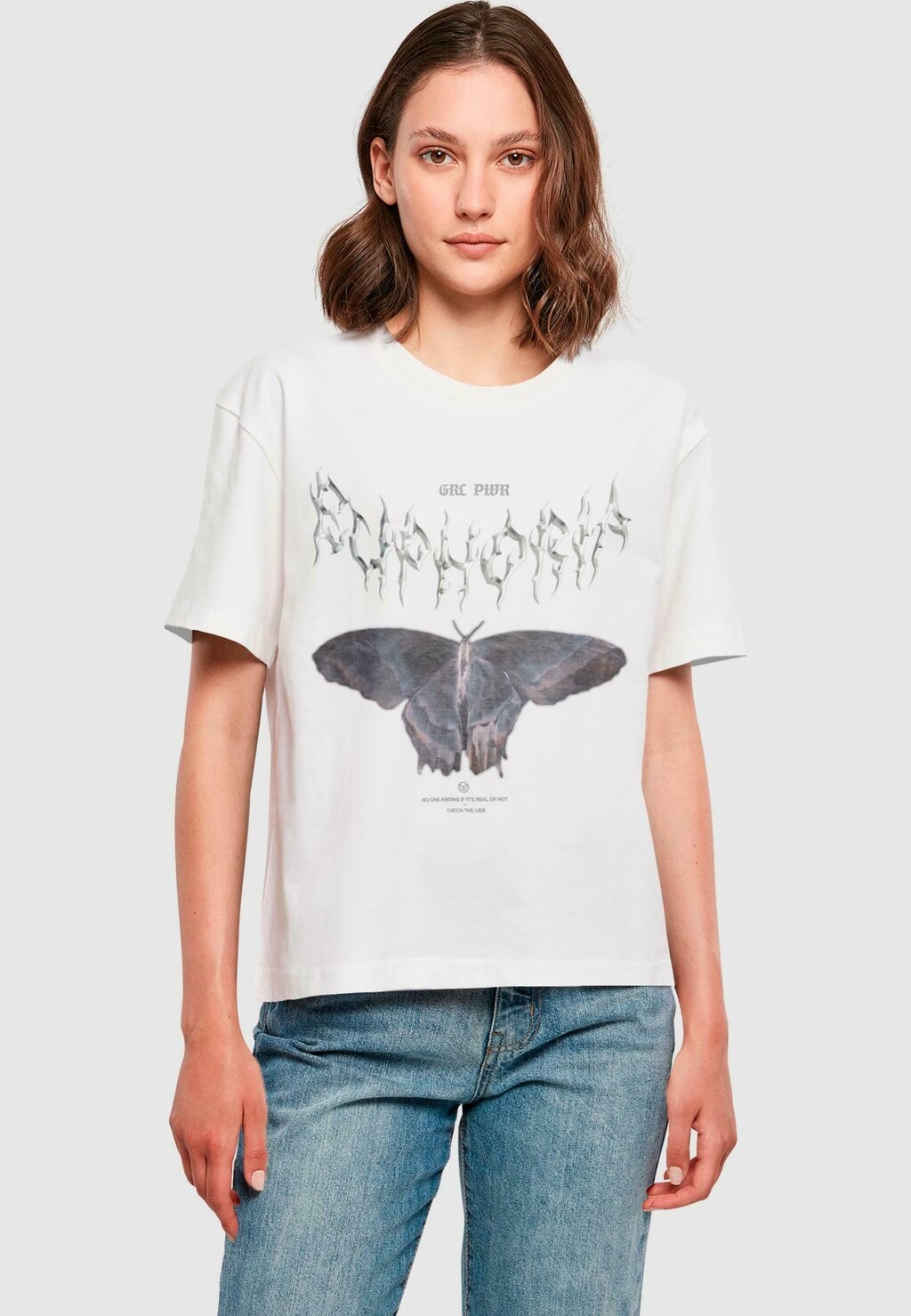 

Футболка с принтом Euphoria Mister Tee, белый