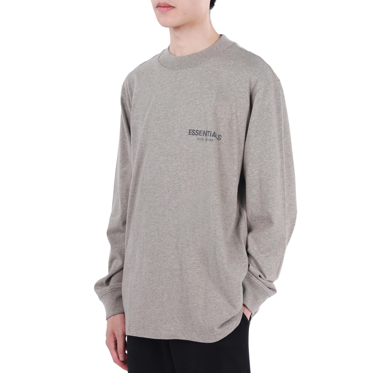 Футболка унисекс Dark Oatmeal Fear Of God Essentials, серый — фото 3