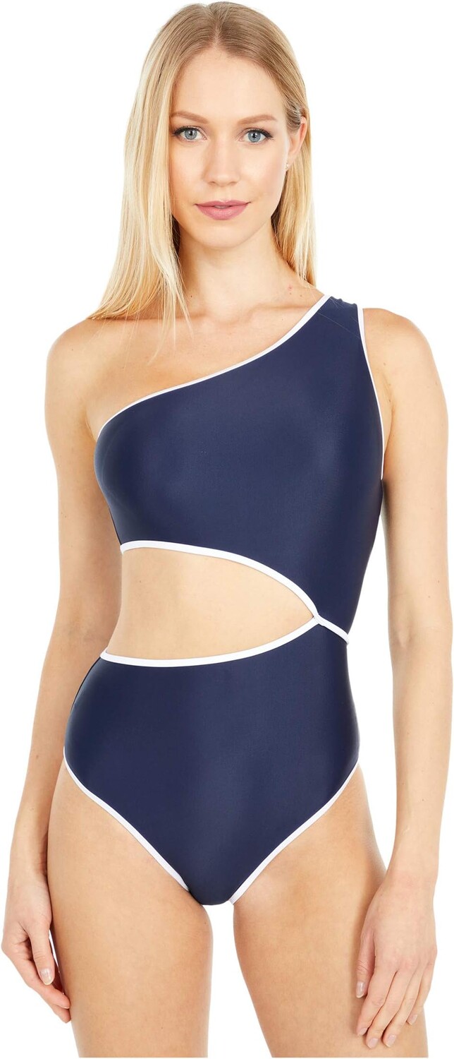 

Купальник J.Crew Eco Solid Trish Cutout Tank, темно-синий