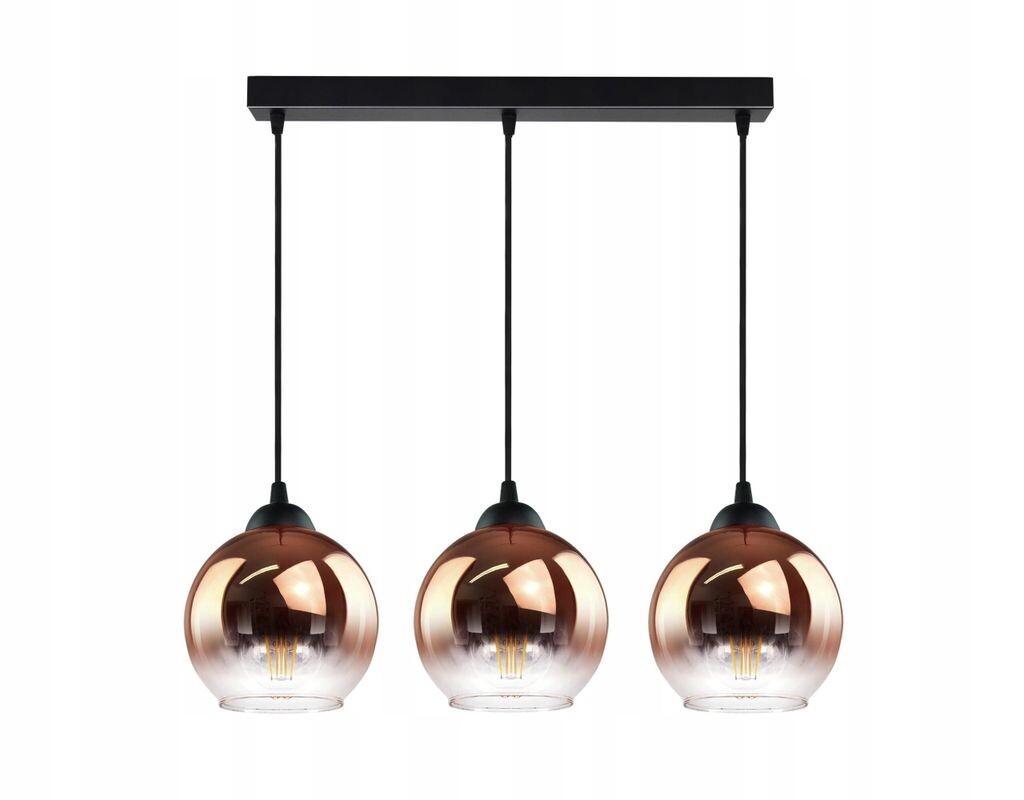 

FKL DESIGN Home Deco Потолочный светильник Подвесной светильник Шар Черный Медный Прозрачный, медь